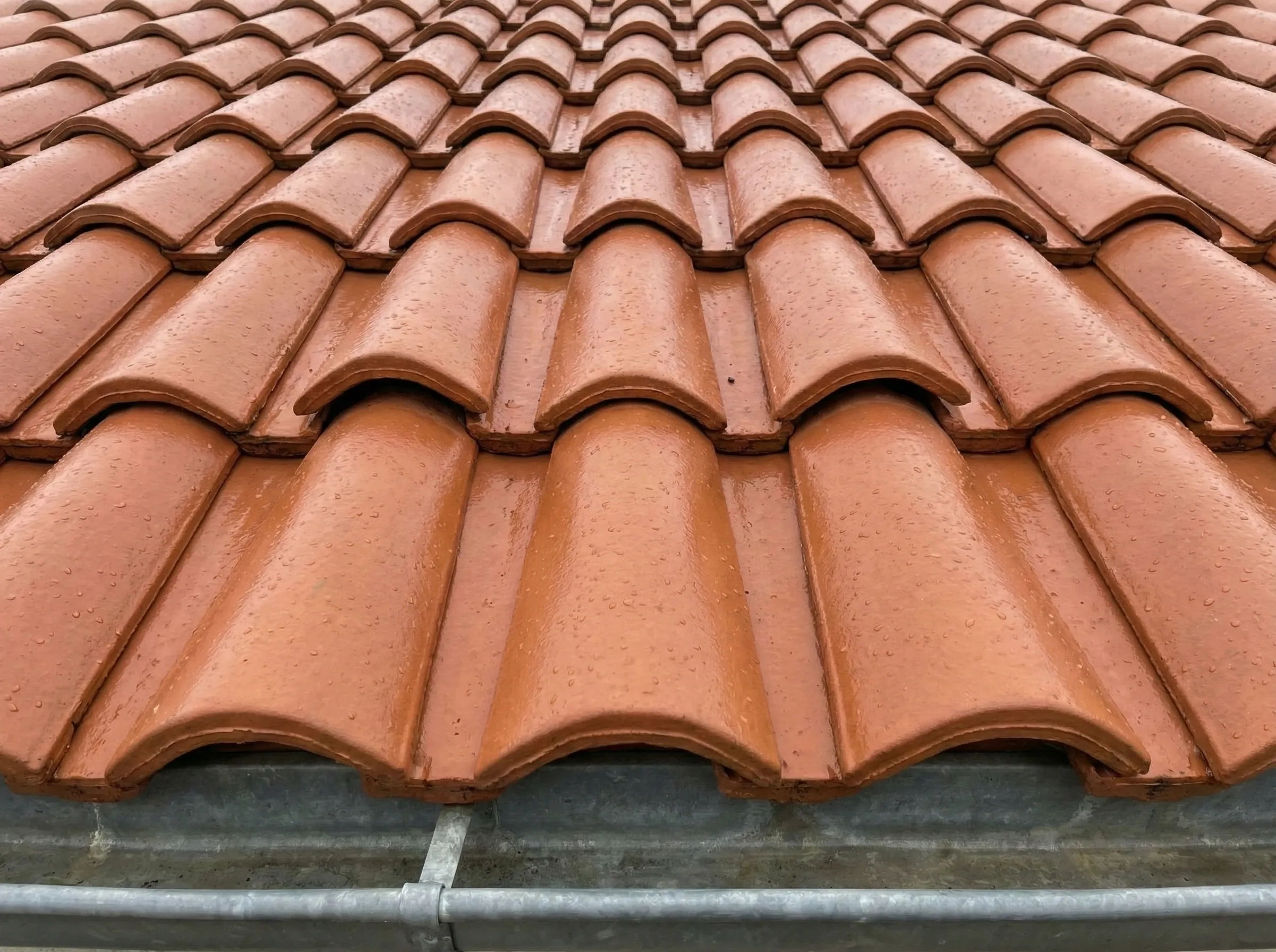 Toiture propre après démoussage et traitement hydrofuge à Pessac